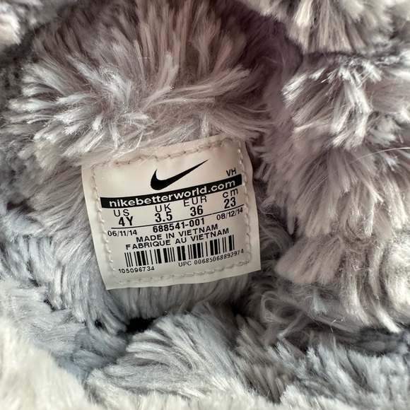 Nike Roshe Run Hi Girls Sneaker Boot Flash grey and pink size 4Y - Picture 7 of 7